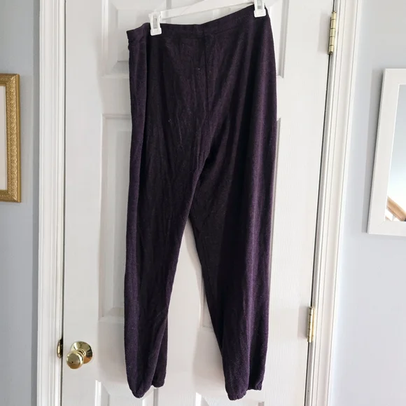 Purple Drawstring Lounge Pants - Picture 2 of 4